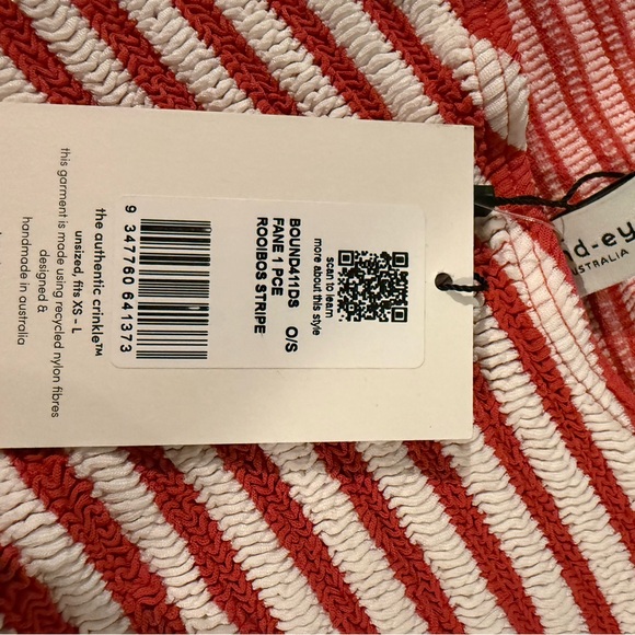 bond-eye Red & White Striped One-Piece - Picture 4 of 4